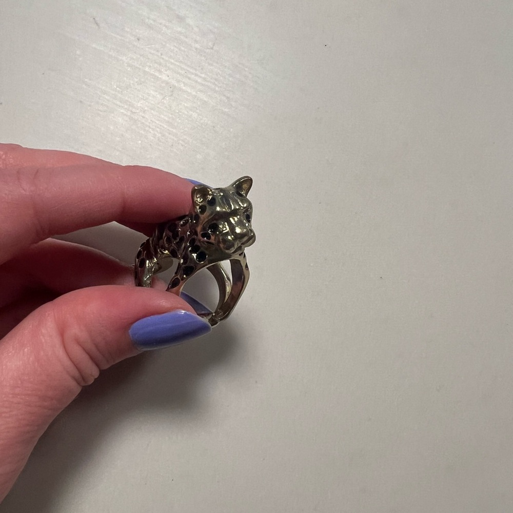 Gold Panther Ring